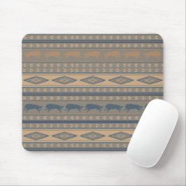 Mousepad Padrão Tribal Running Wolves