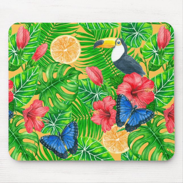Mousepad Padrão tropical (Frente)