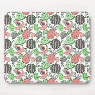 Mousepad padrão uniforme de fruta   padrão da superfície