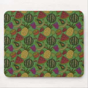Mousepad padrão uniforme de fruta   Padrão da superfície