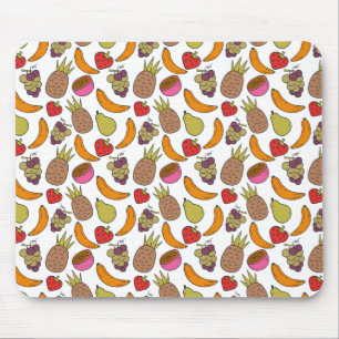 Mousepad padrão uniforme de fruta   padrão da superfície