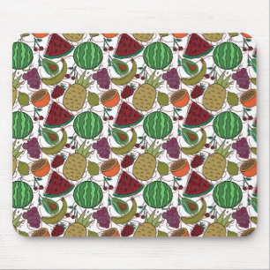 Mousepad padrão uniforme de fruta   Padrão da superfície