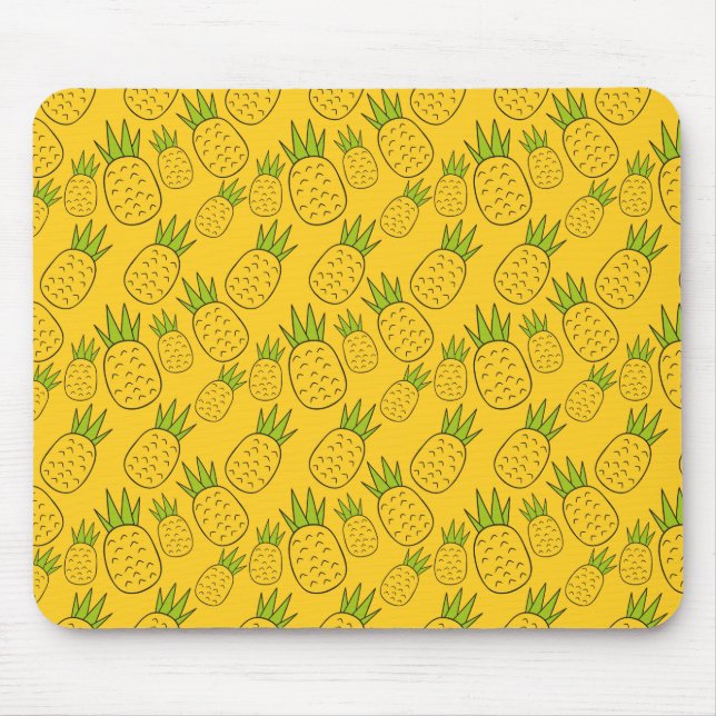 Mousepad padrão uniforme de fruta | padrão da superfície da (Frente)