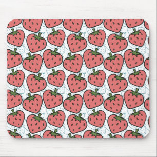 Mousepad padrão uniforme de fruta Padrão da superfície da