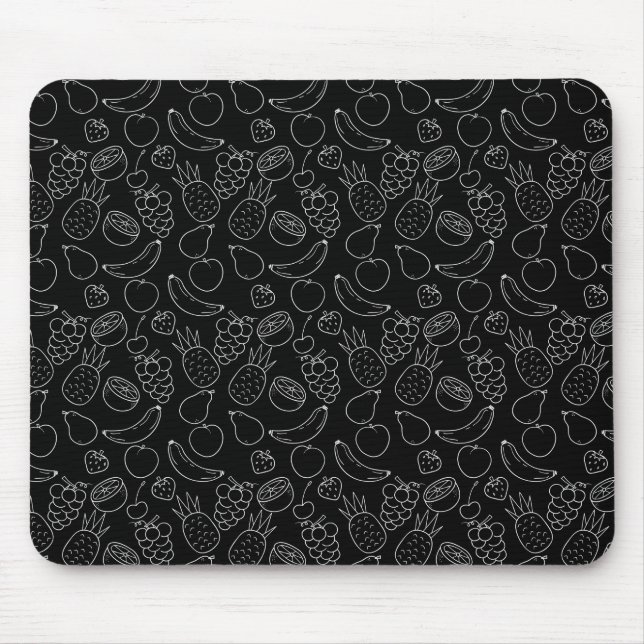 Mousepad padrão uniforme de fruta | Padrão de superfície de (Frente)