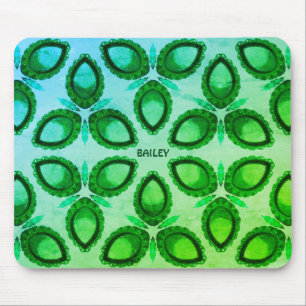 Mousepad ~ Padrão Verde Abstrato ~ Personalizado