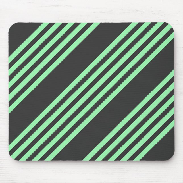 Mousepad Padrão verde e carvão cinco faixas (Frente)
