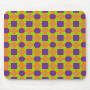 Mousepad Padrão Verificado com Multicores Abstrato com Cí