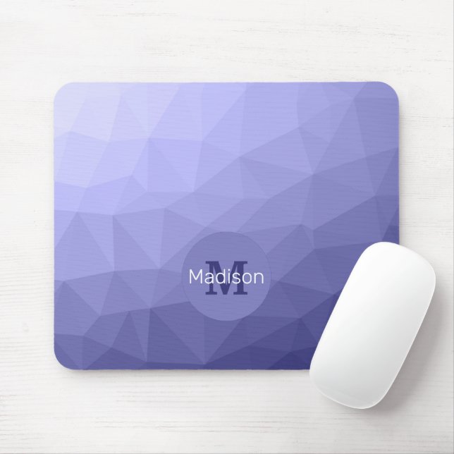 Mousepad Padrão violeta violeta violeta púrpura de fibra om (Com mouse)