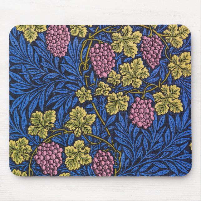 Mousepad Padrão William Morris Grapevine (Vinhas De Vinho) (Frente)