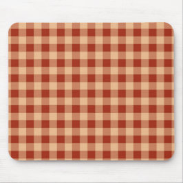 Mousepad Padrão Xadrez Escocês Marrom
