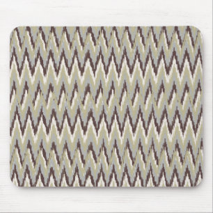 Mousepad Padrão ZigZag do Café e Sage