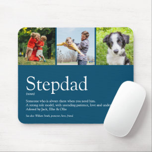 Mousepad Padrasto Definicao 3 Foto Divertida Azul