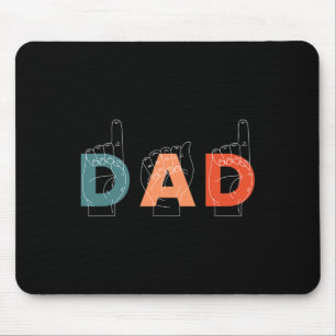 Mousepad Padre Dia de os pais - Língua gestual surda-muda
