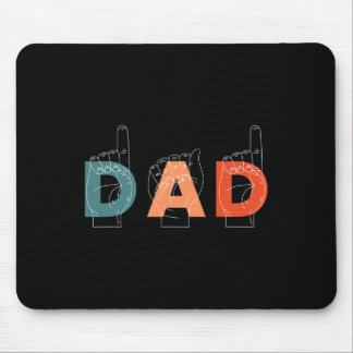 Mousepad Padre Dia de os pais - Língua gestual surda-muda