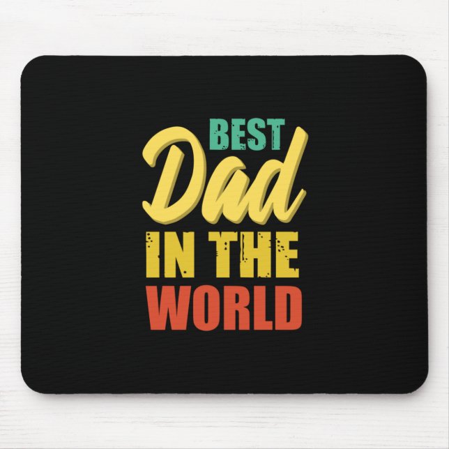 Mousepad Padre Gift | Melhor Pai Do Mundo (Frente)