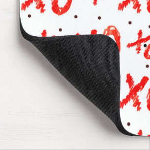 Mousepad Padrões De Abraços Vermelhos E Beijos