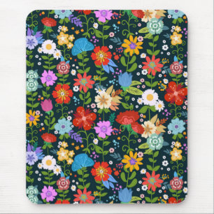 Mousepad Padrões de flores sem costura pontiagudas-13554