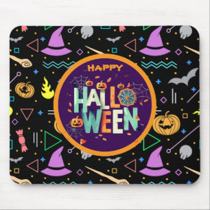 Mousepad Padrões de Halloween Bonitos e Assustadores