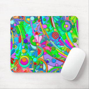 Mousepad Padrões De Mão E Digitalmente Pintados Artigo 18º