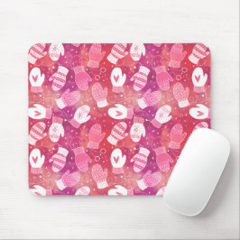 Mousepad Padrões de natal em rosa