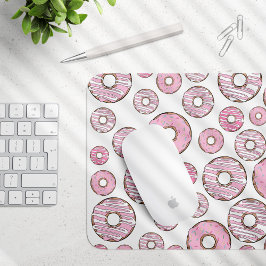 Mousepad Padrões De Rosquinhas, Rosquinhas Rosa, Prensas