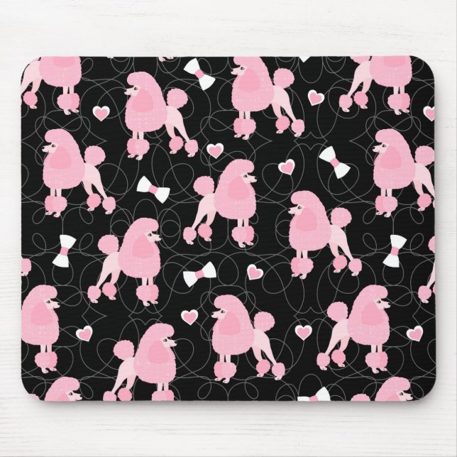 Mousepad Padrões e Arcos cor-de-rosa (Frente)