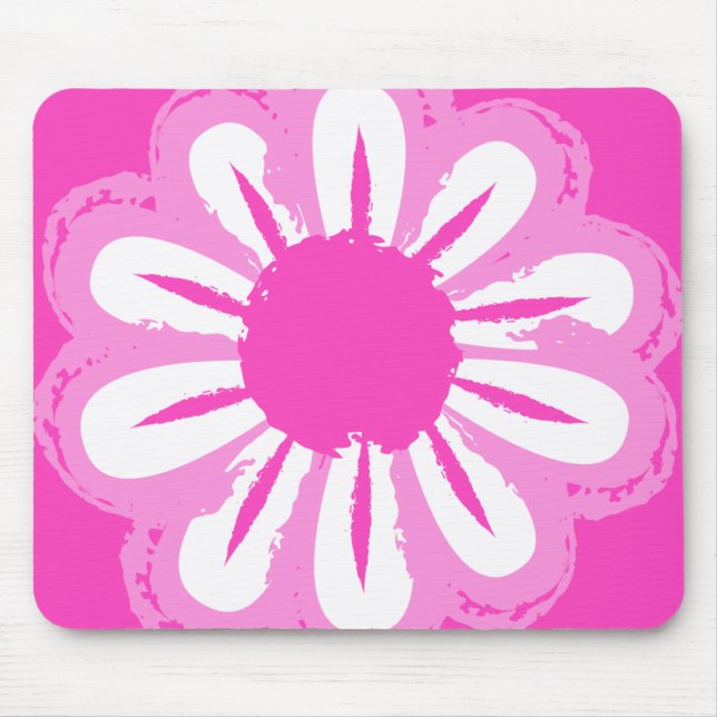 Mousepad Padrões florais bonitos (Frente)