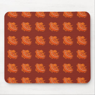 Mousepad Padrões Frutas Laranja de Sangue Eletrônico