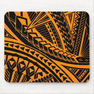 Mousepad Padrões samoanos coloridos do tatuagem