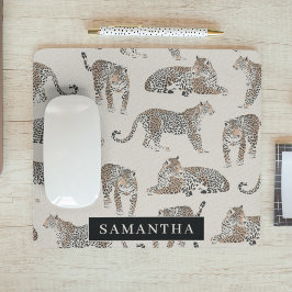 Mousepad Padrões Selvagem de Animais Selvagens de Leopardo