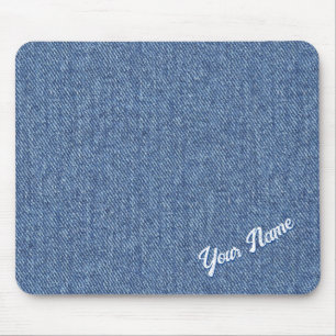 MOUSEPAD PADRONIZADO EM JEANS AZUL PERSONALIZADO