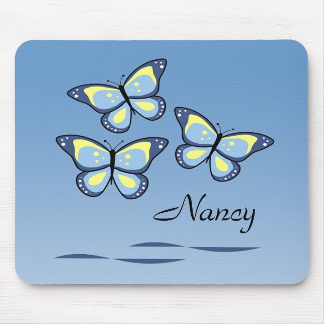 Mousepad Pads de Rato Borboleta Personalizados (Frente)