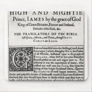 Mousepad Página da dedicação 'no Bible santamente