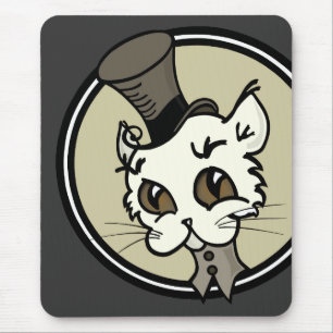 MOUSEPAD PÁGINA DE MOUSE DE GATO BURACO DE ESTILO DE VINTAG