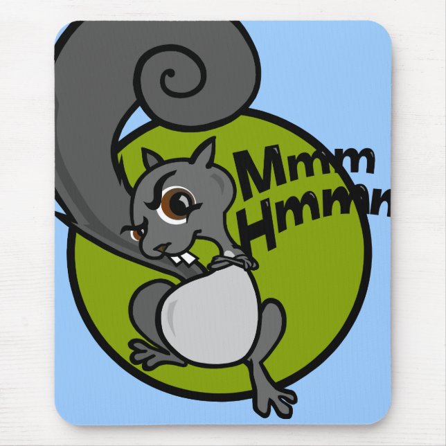 MOUSEPAD PÁGINA DE MOUSE SQUIRREL DE ESTILO DE CARTÃO ENGRA (Frente)