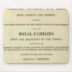 Mousepad Página de Título Completa Genealogica, Históric