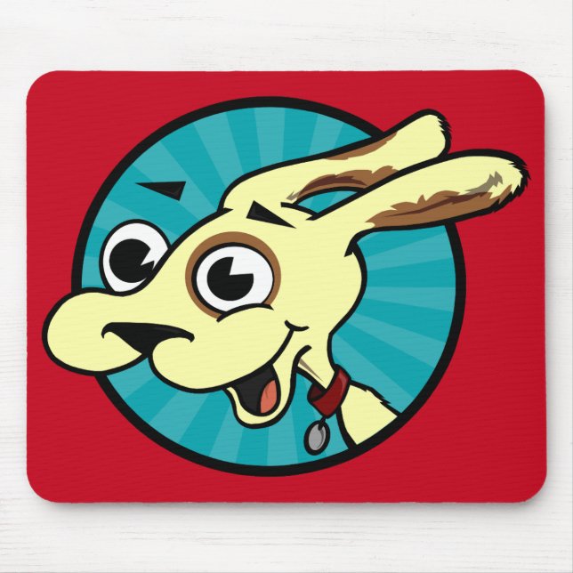 MOUSEPAD PÁGINA DO MOUSE DE CACHORRO ENGRAÇADO (Frente)