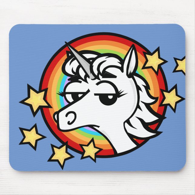 MOUSEPAD PÁGINA DO MOUSE UNICORN DE CARTOON FUNNY (Frente)