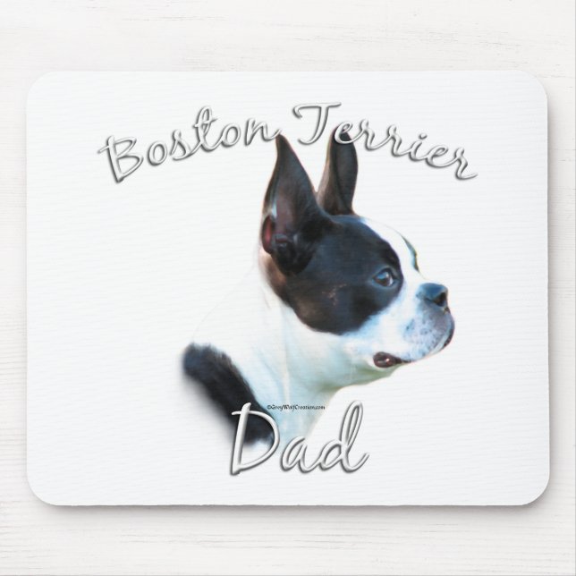 Mousepad Pai 2 da Boston Terrier (Frente)