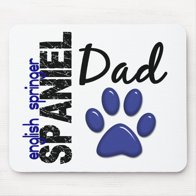 Mousepad Pai 2 do Spaniel de Springer inglês (Frente)