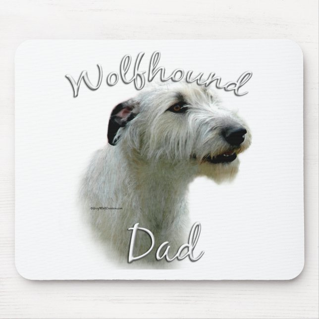 Mousepad Pai 2 do Wolfhound irlandês (Frente)
