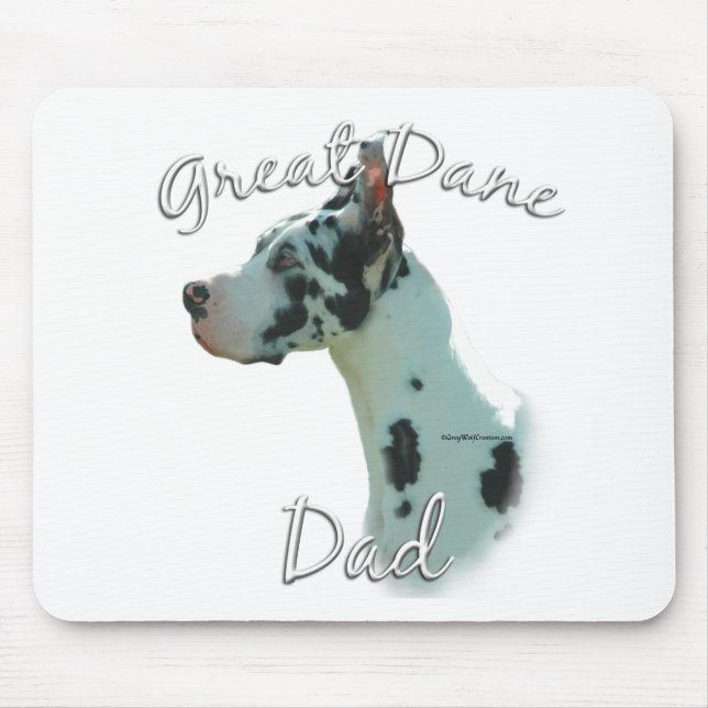 Mousepad Pai 2 Grande Dane (harlequin) (Frente)