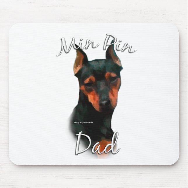 Mousepad Pai 2 Miniatura Pinscher (preto) (Frente)