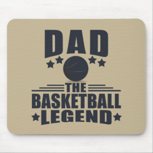 Mousepad Pai a lenda de basquete presentes engraçados de di