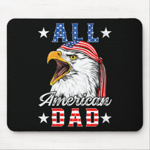 Mousepad Pai Americano Águia 4 De Julho De Homens Dias de o