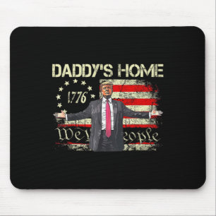 Mousepad Pai Americano Flag Trump 2024 Em Casa Nós, O Povo