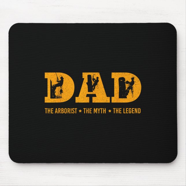 Mousepad Pai Arborista Mito Legenda Engraçado Presente no D (Frente)