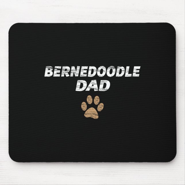 Mousepad Pai Bernedoodle Mens E Crianças Tee - Pais Present (Frente)