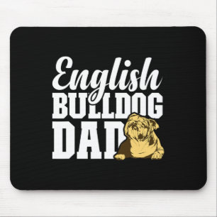 Mousepad Pai Bulldog Dog Diversão Lover Proprietário do Bul